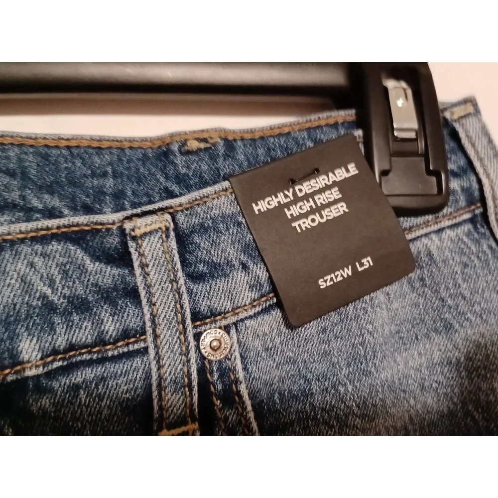 Silver Jeans Women's Highly Desirable Trouser High Rise 12 x 31 MSRP $88.00 - Picture 5 of 8
